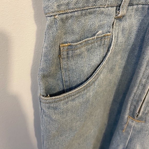 Vintage Denim Distressed Romper - Picture 5 of 13